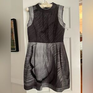 Marni Black Pleated Sheath Mini A-Line Dress w/ Pockets!